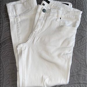 STS Morgan Tomboy White Ankle Cuffed Jeans